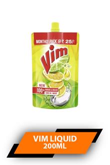 Vim Liquid Lemon 200ml